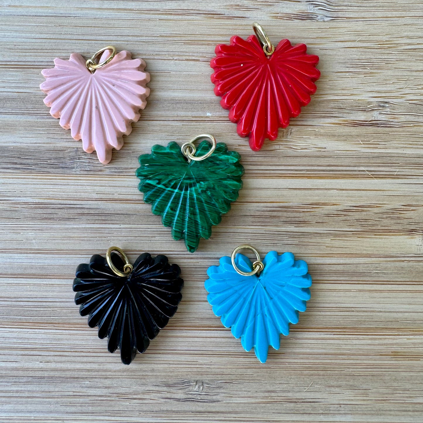 Carved Heart Charm