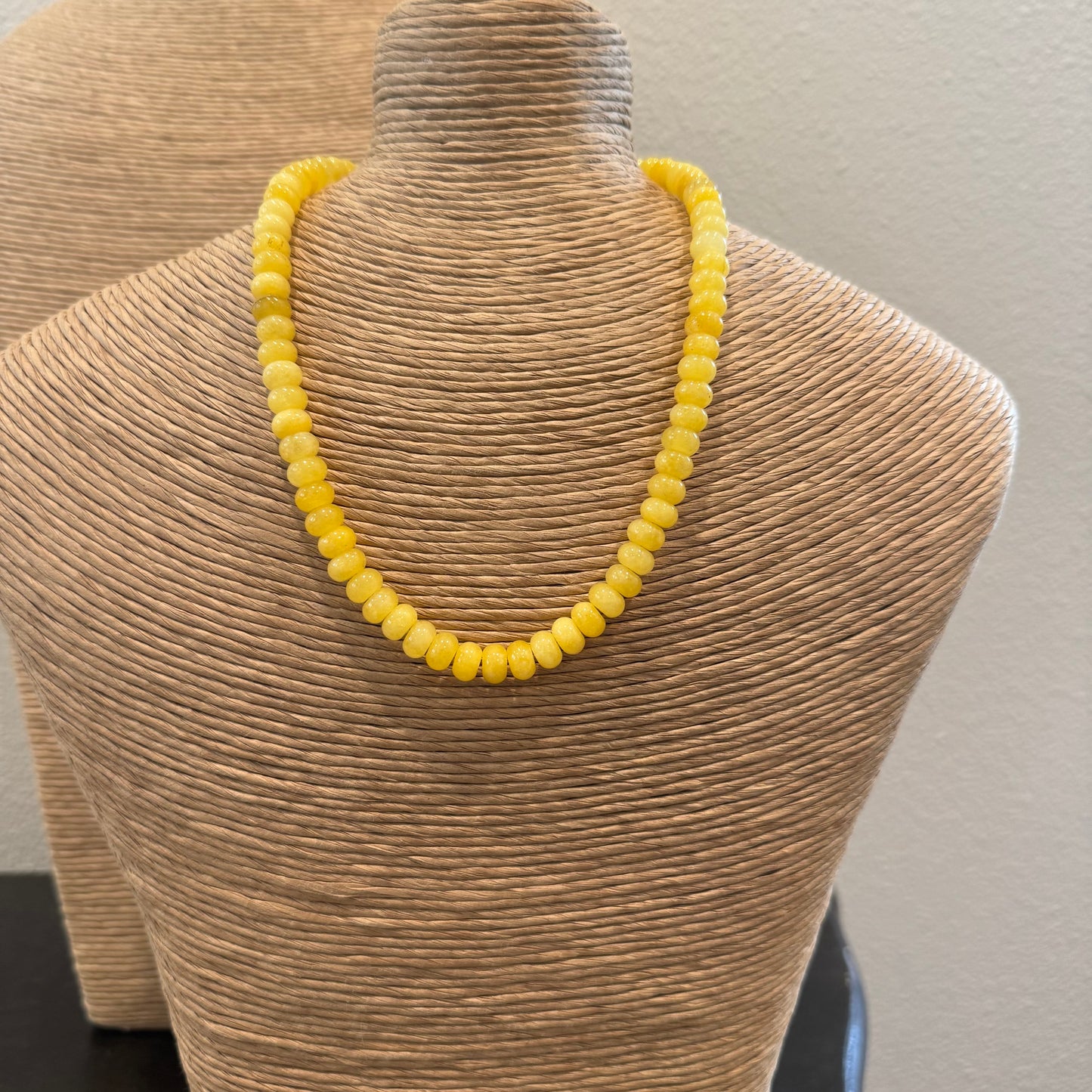 Yellow Beaded Necklace