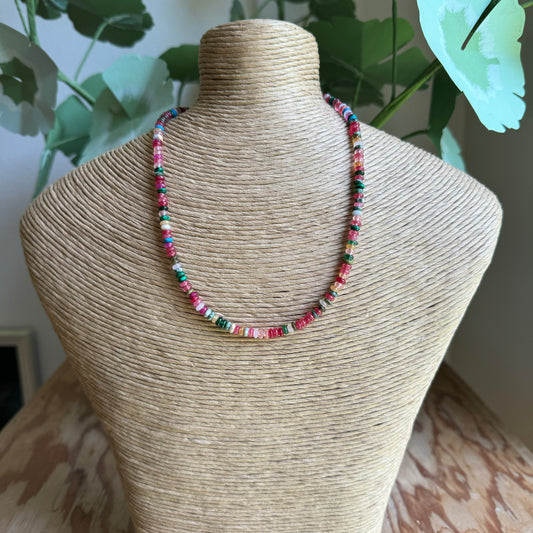 Small Multicolor Beaded Necklace