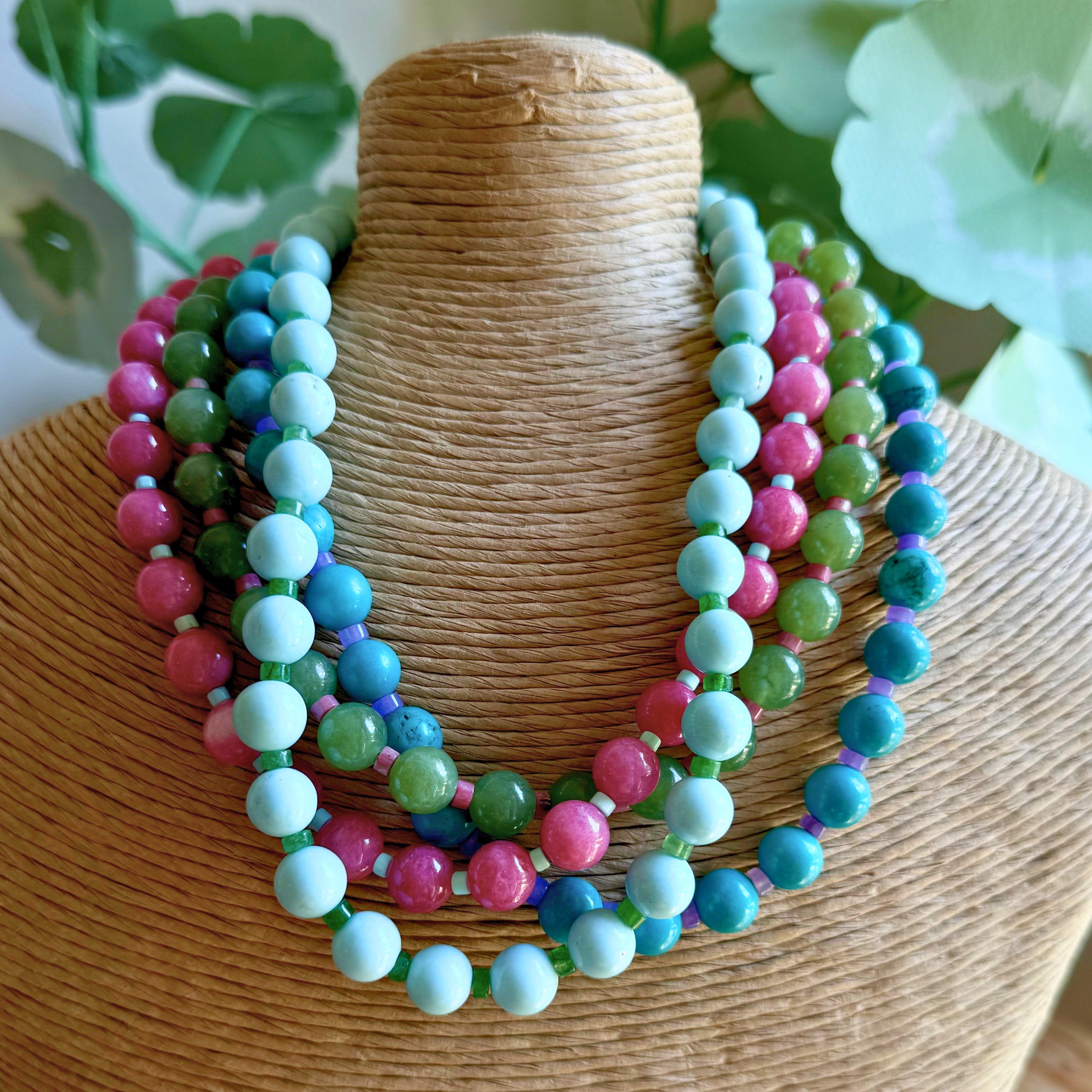 Alternating Gem Necklace