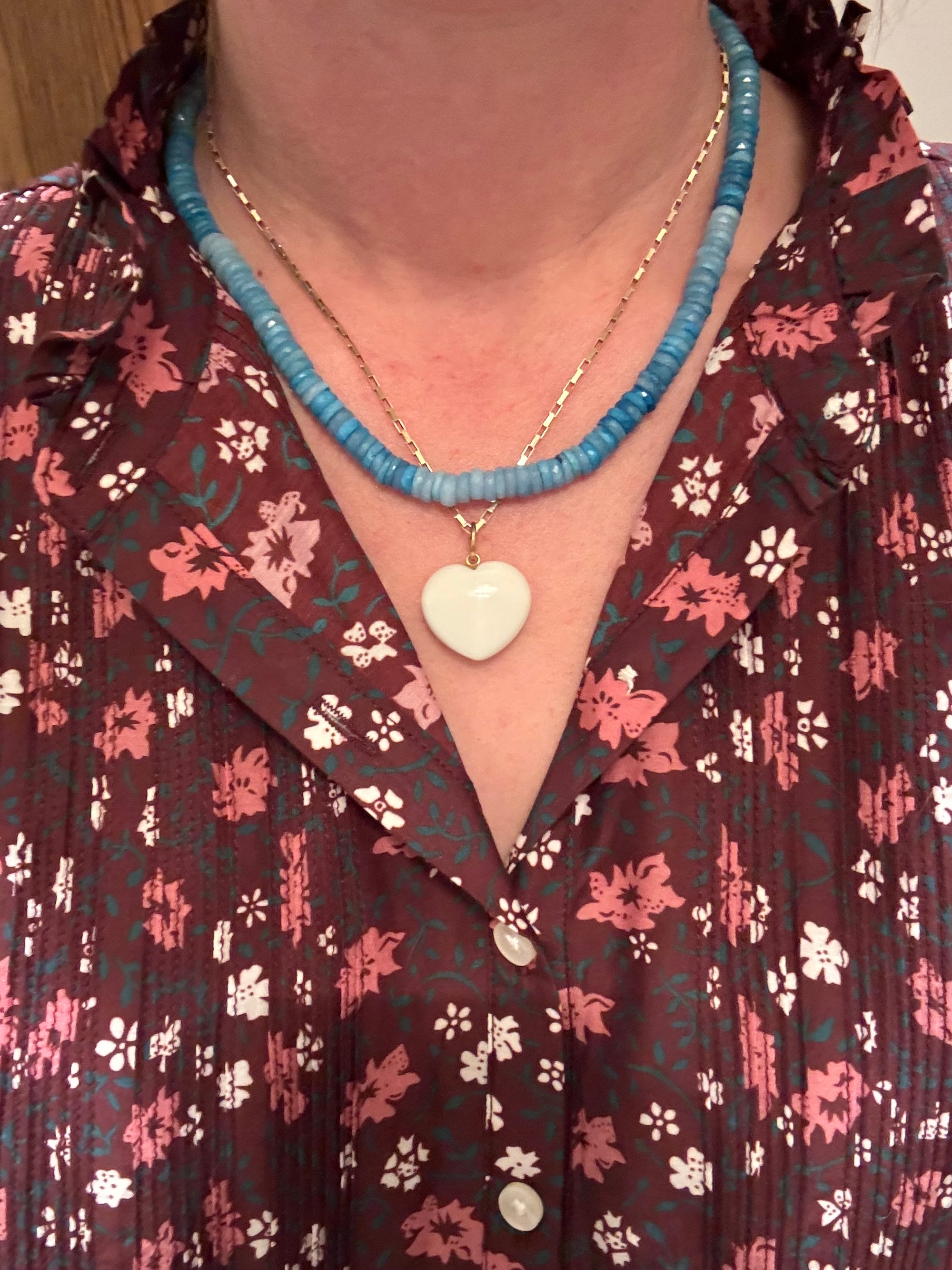 Sparkling Turquoise Beaded Necklace