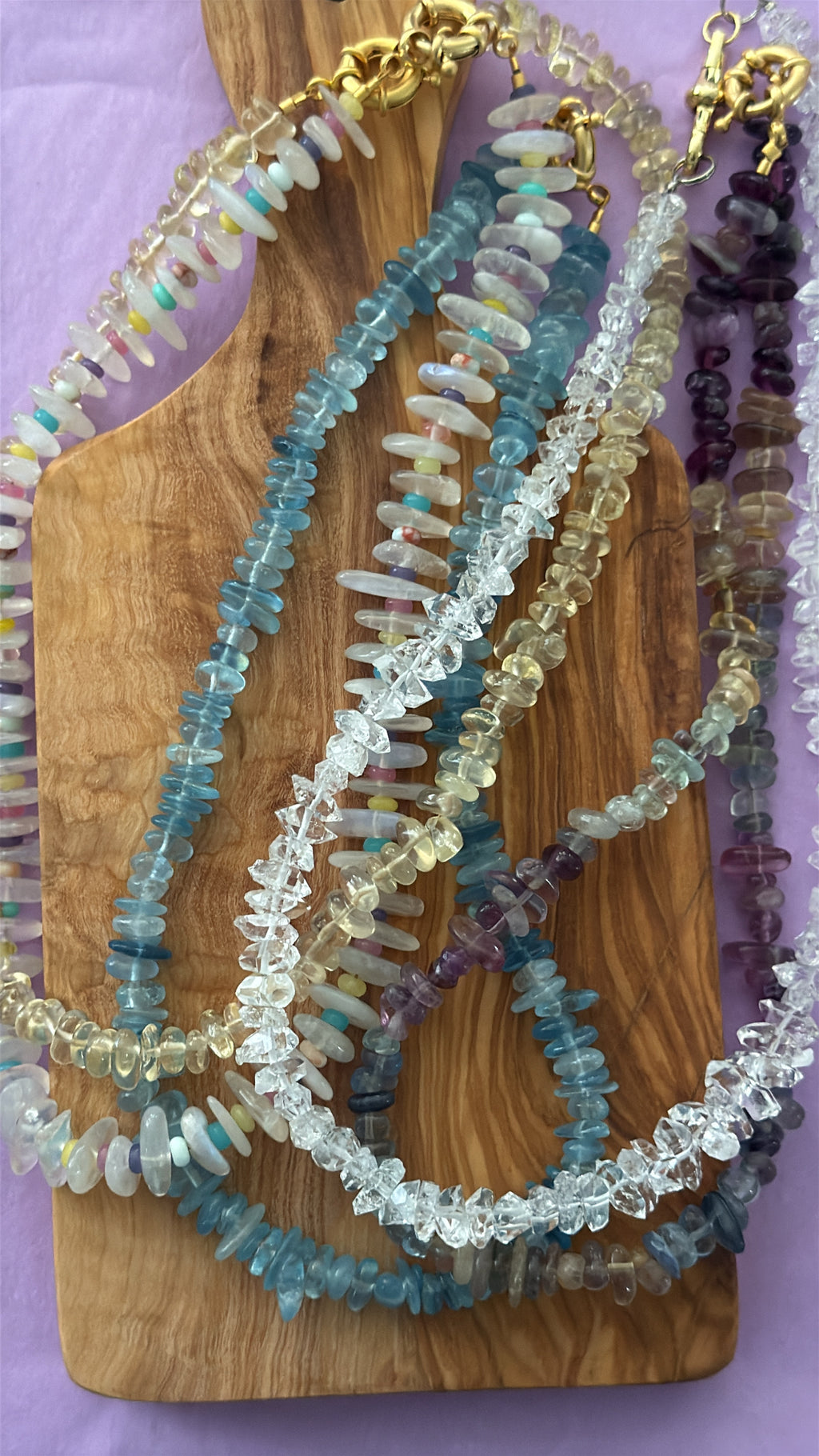 Clear Rock Candy Necklace