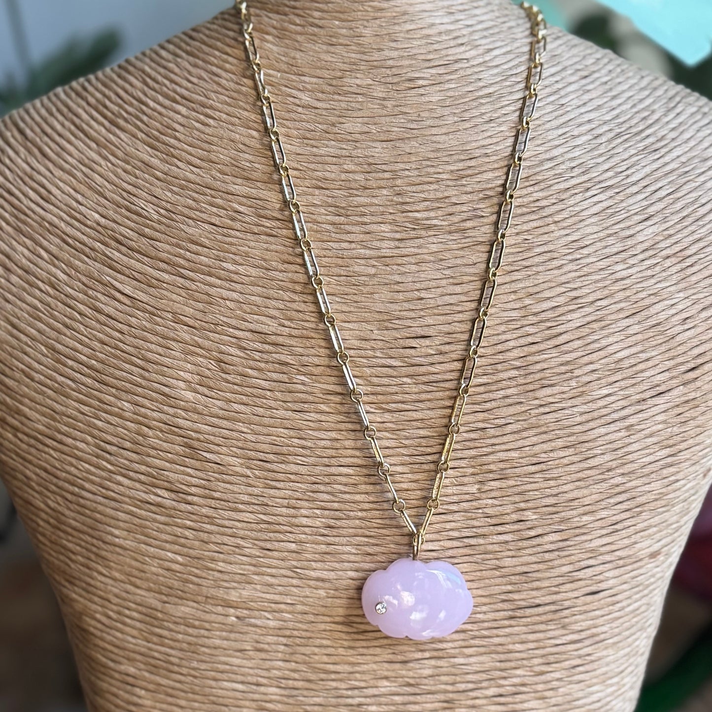 Pink Opal Cloud Charm