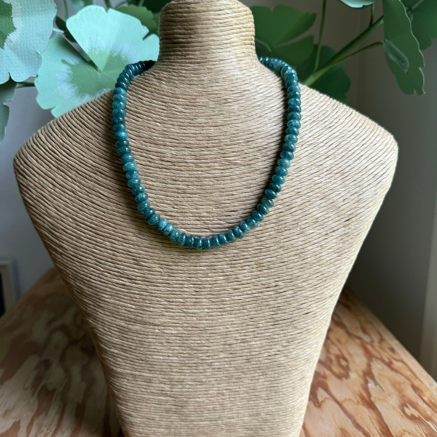 Teal Beaded Necklace