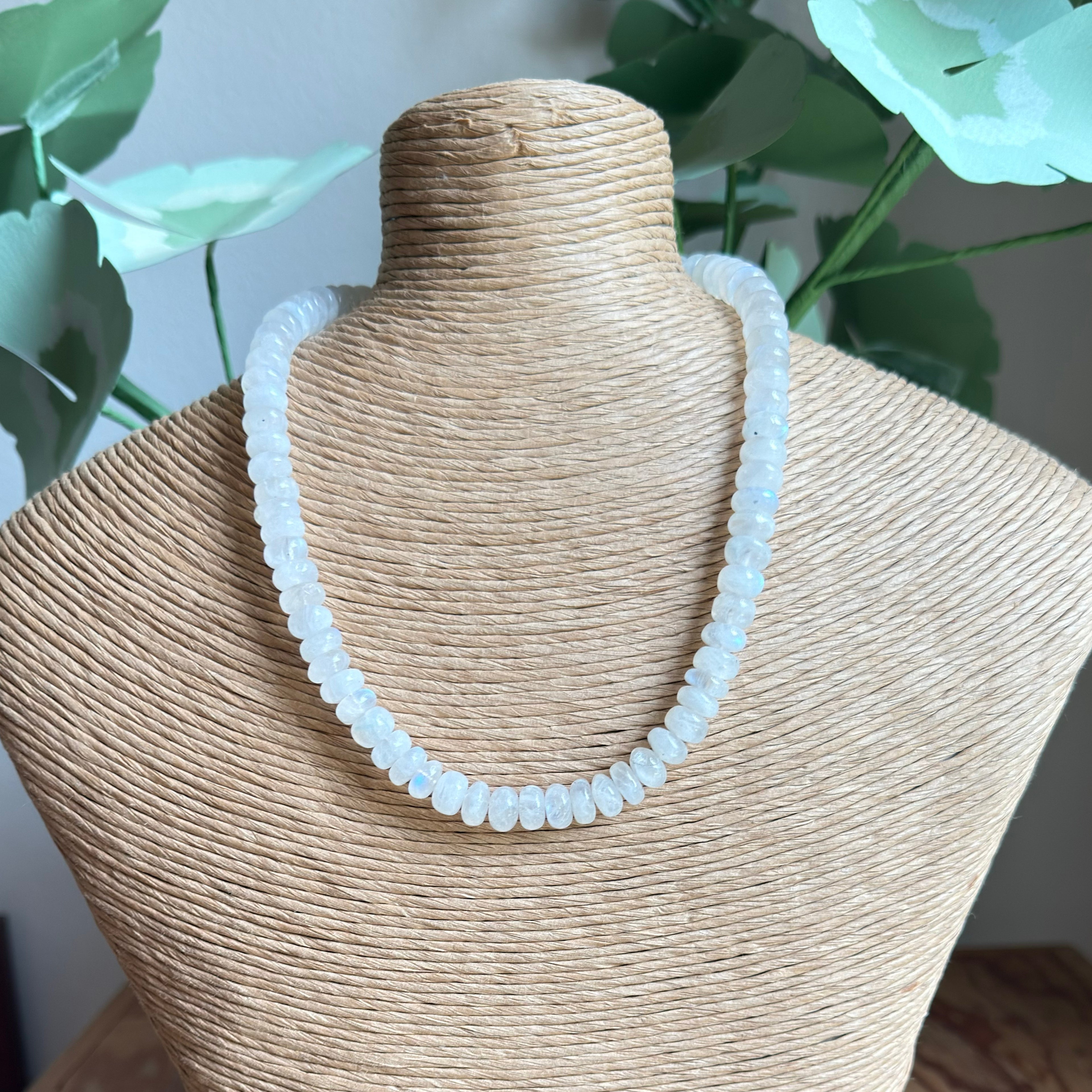 Moonstone Beaded Necklace