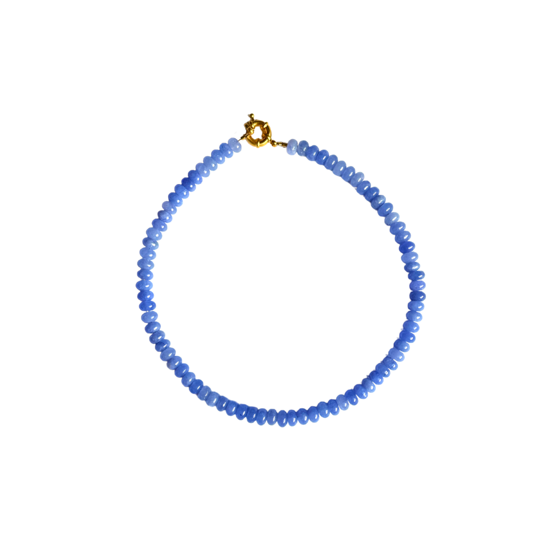Cobalt Blue Beaded Necklace