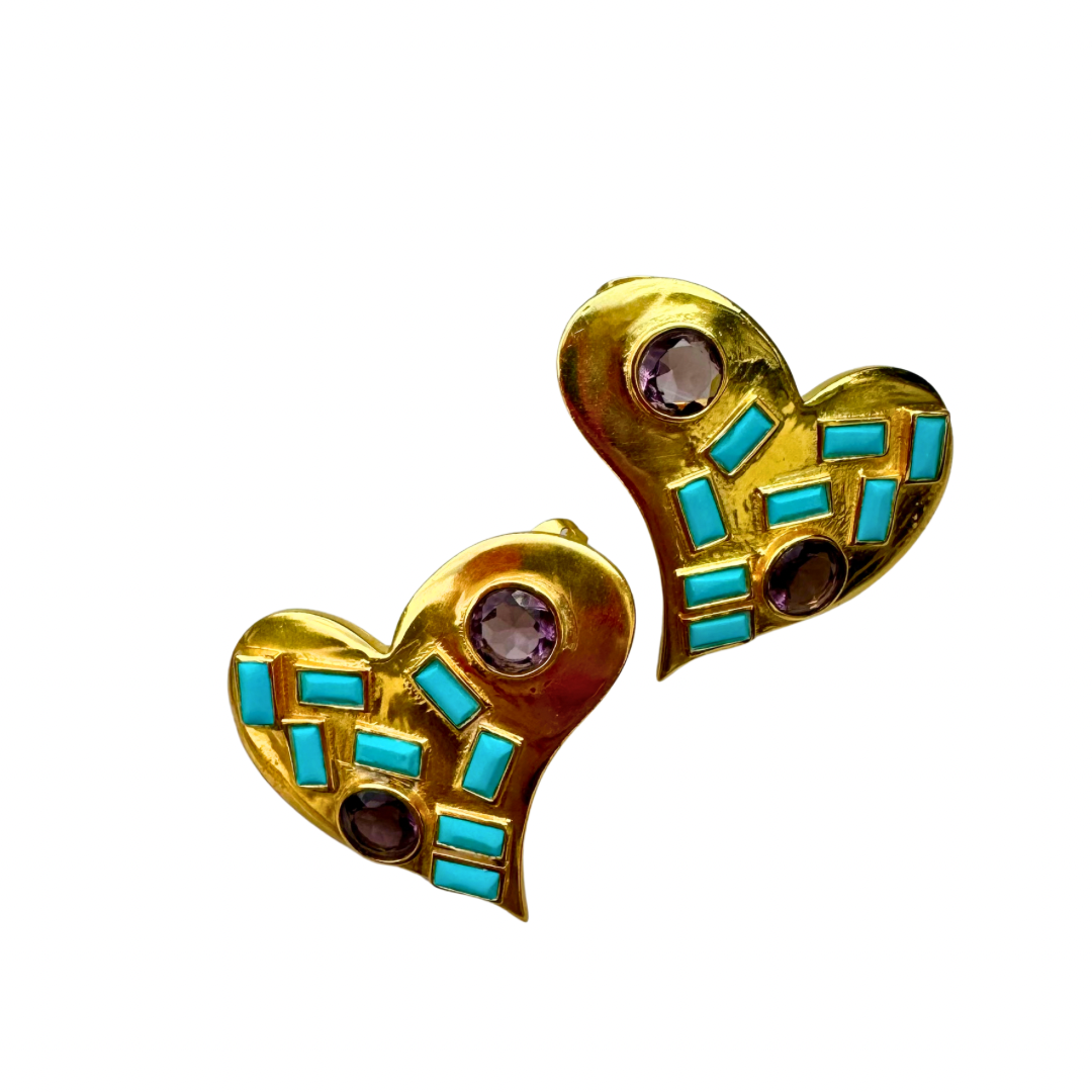 Fiesta Heart Earrings