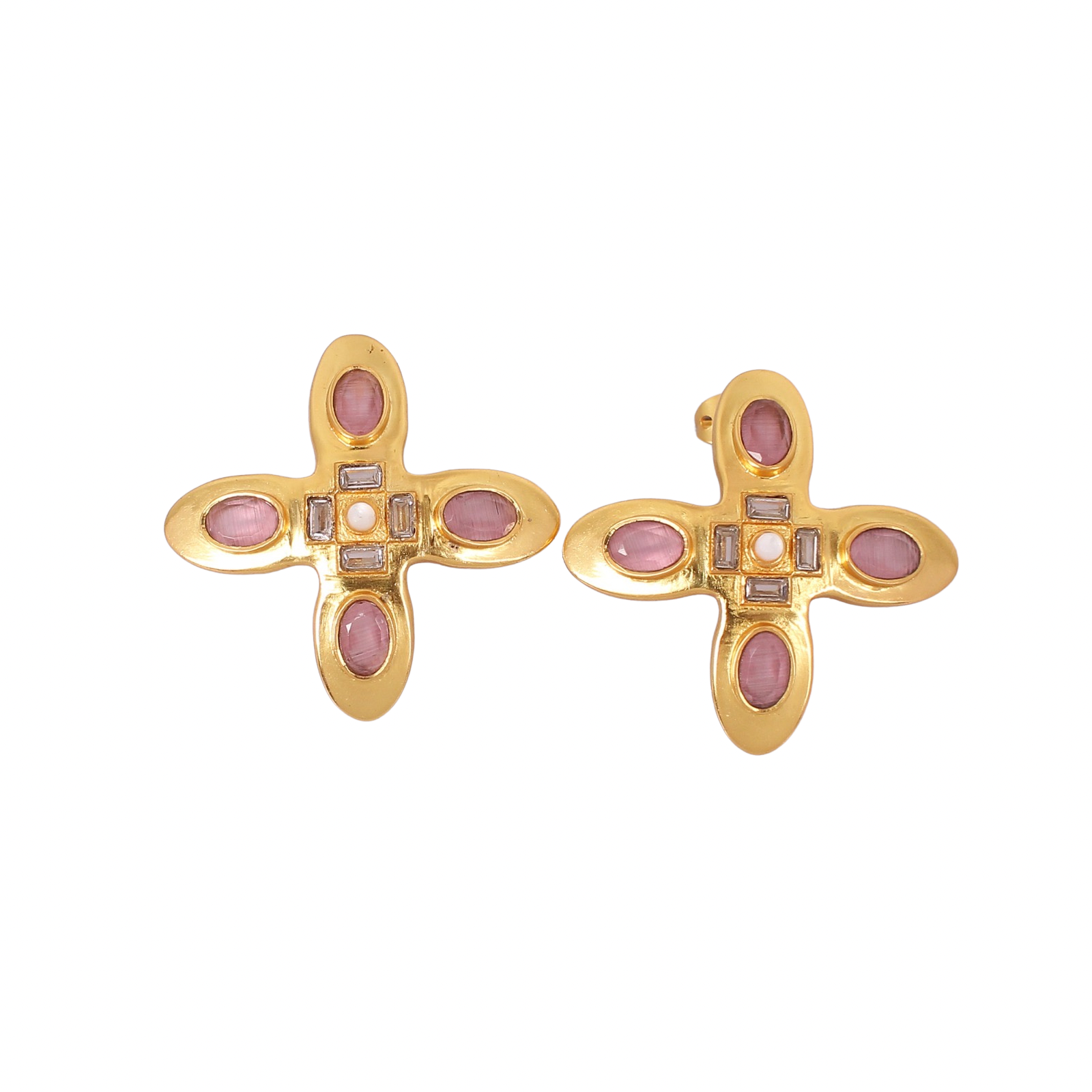 Big Plus Pink Earrings