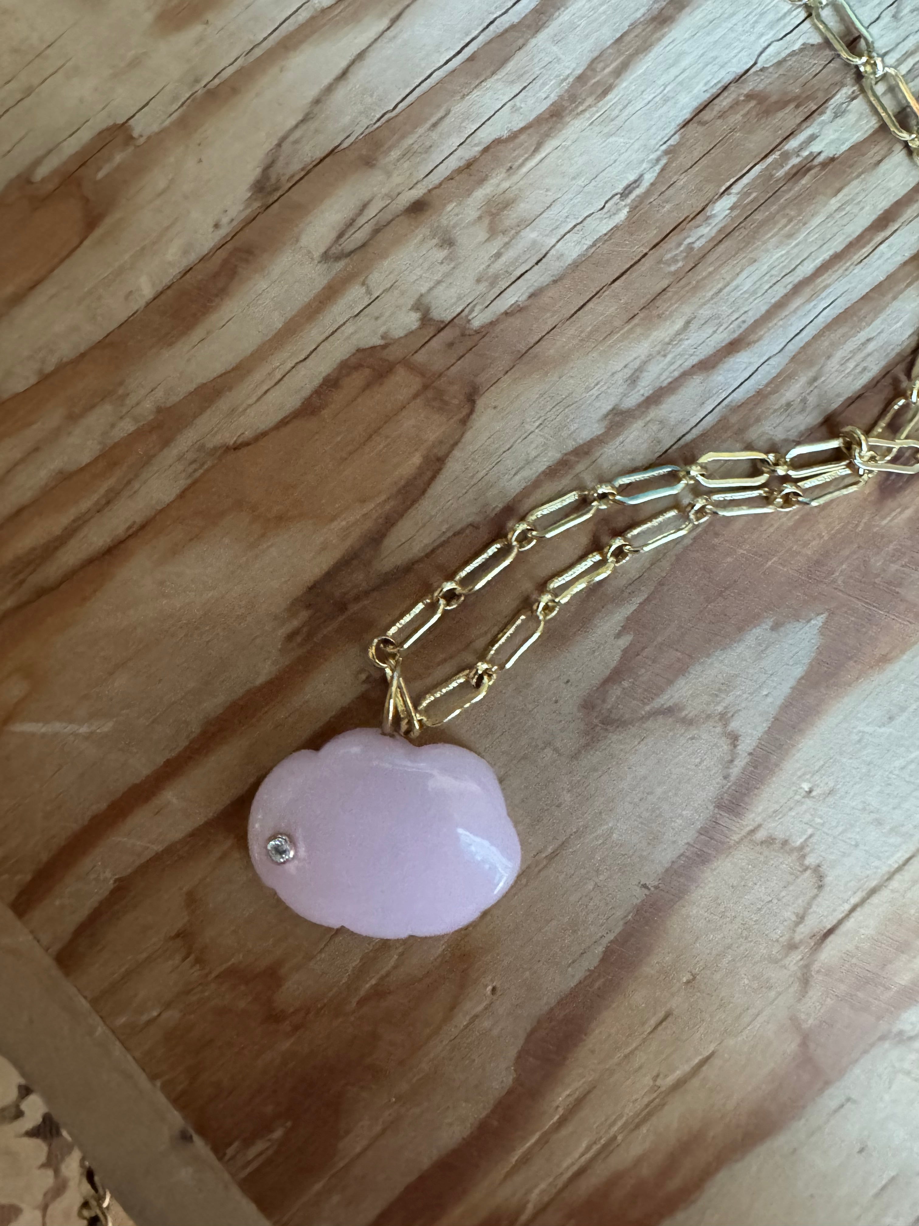 Pink Opal Cloud Charm