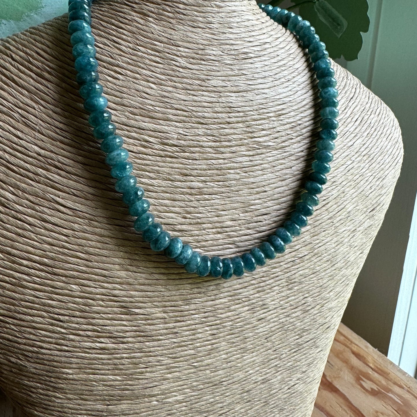 Teal Beaded Necklace