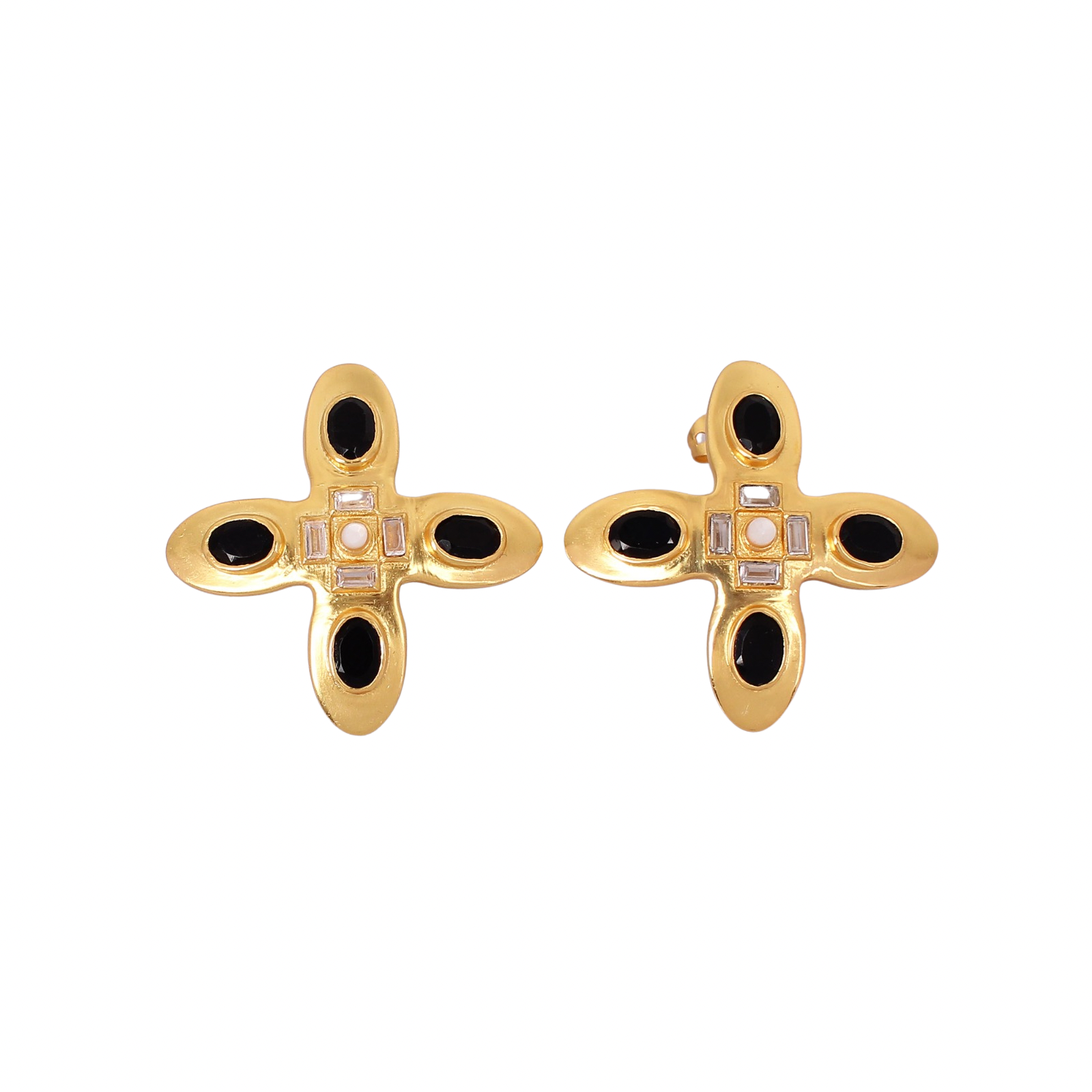 Big Plus Black Onyx Earrings