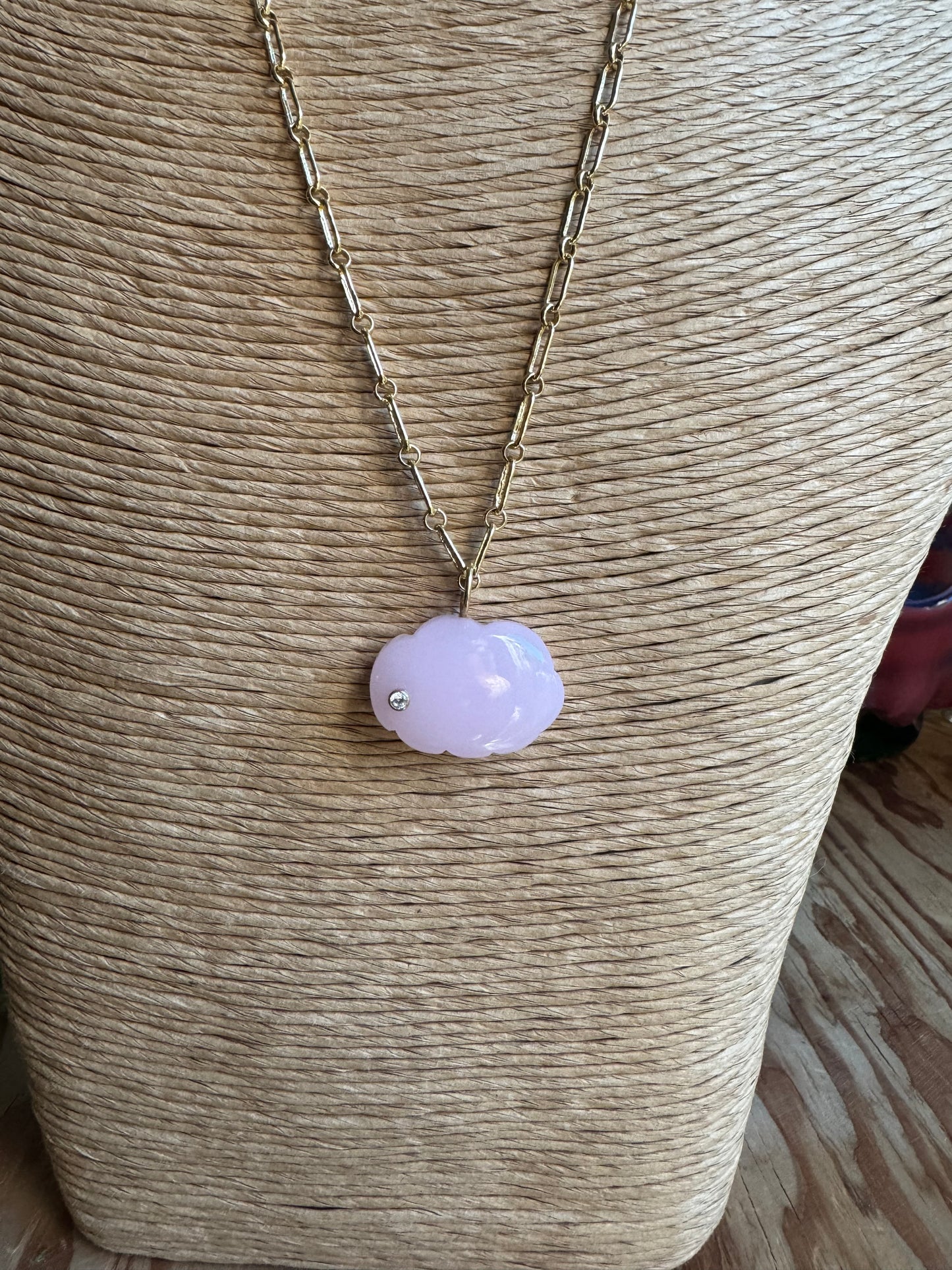 Pink Opal Cloud Charm