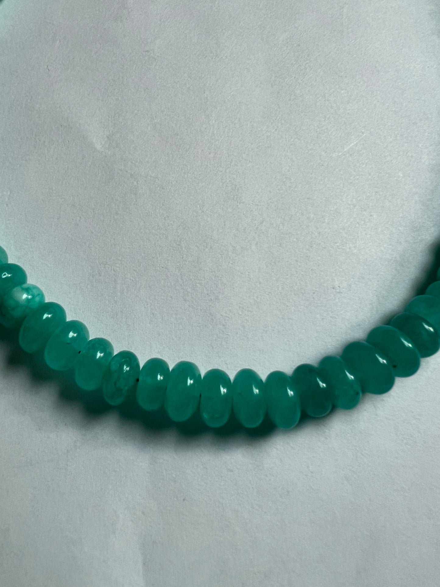 Bright Turquoise Beaded Necklace