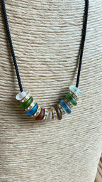 Glass Bead Rope Necklace