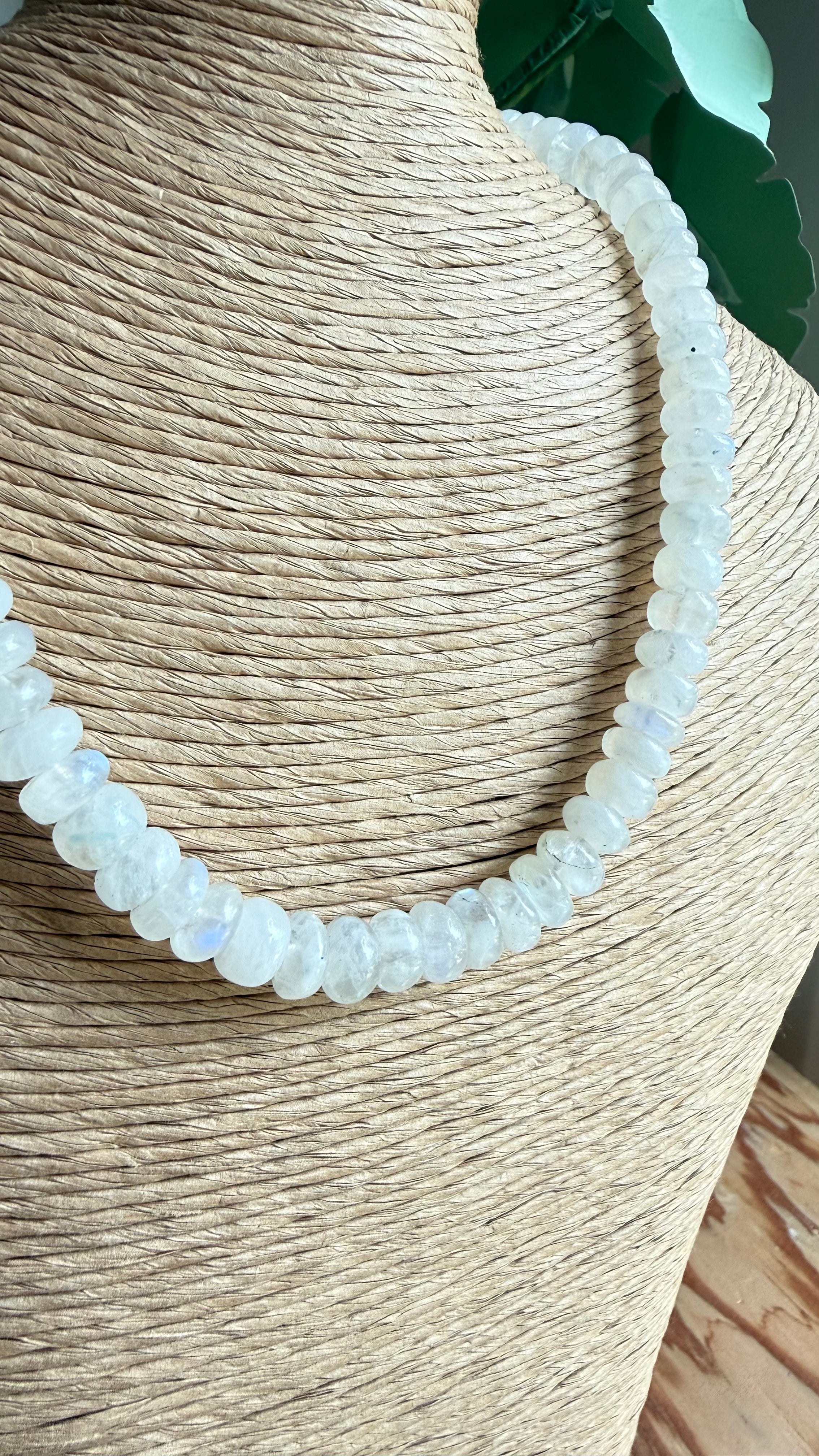 Moonstone Beaded Necklace