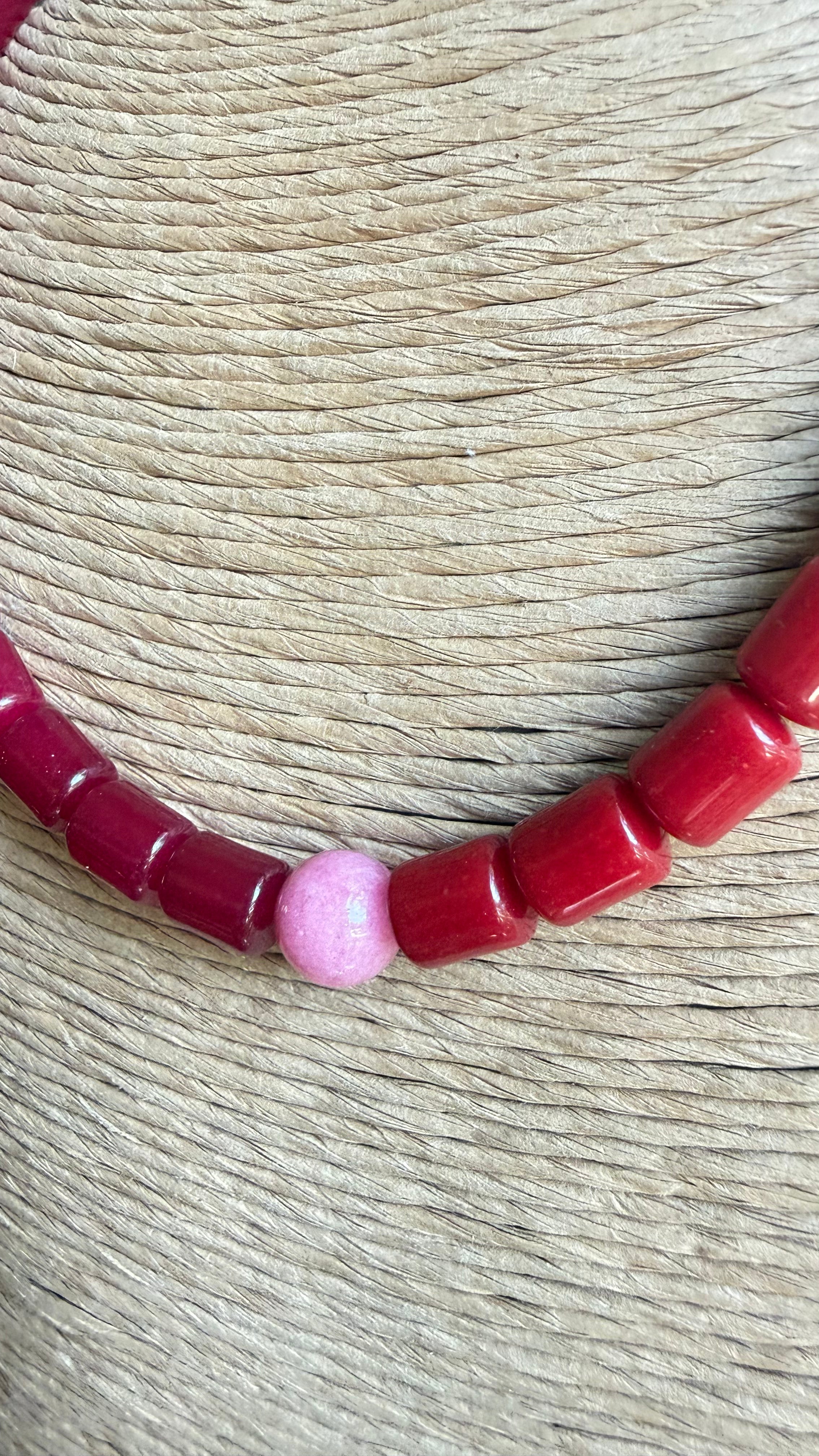 Fall Toned Gemstone Duo Necklace