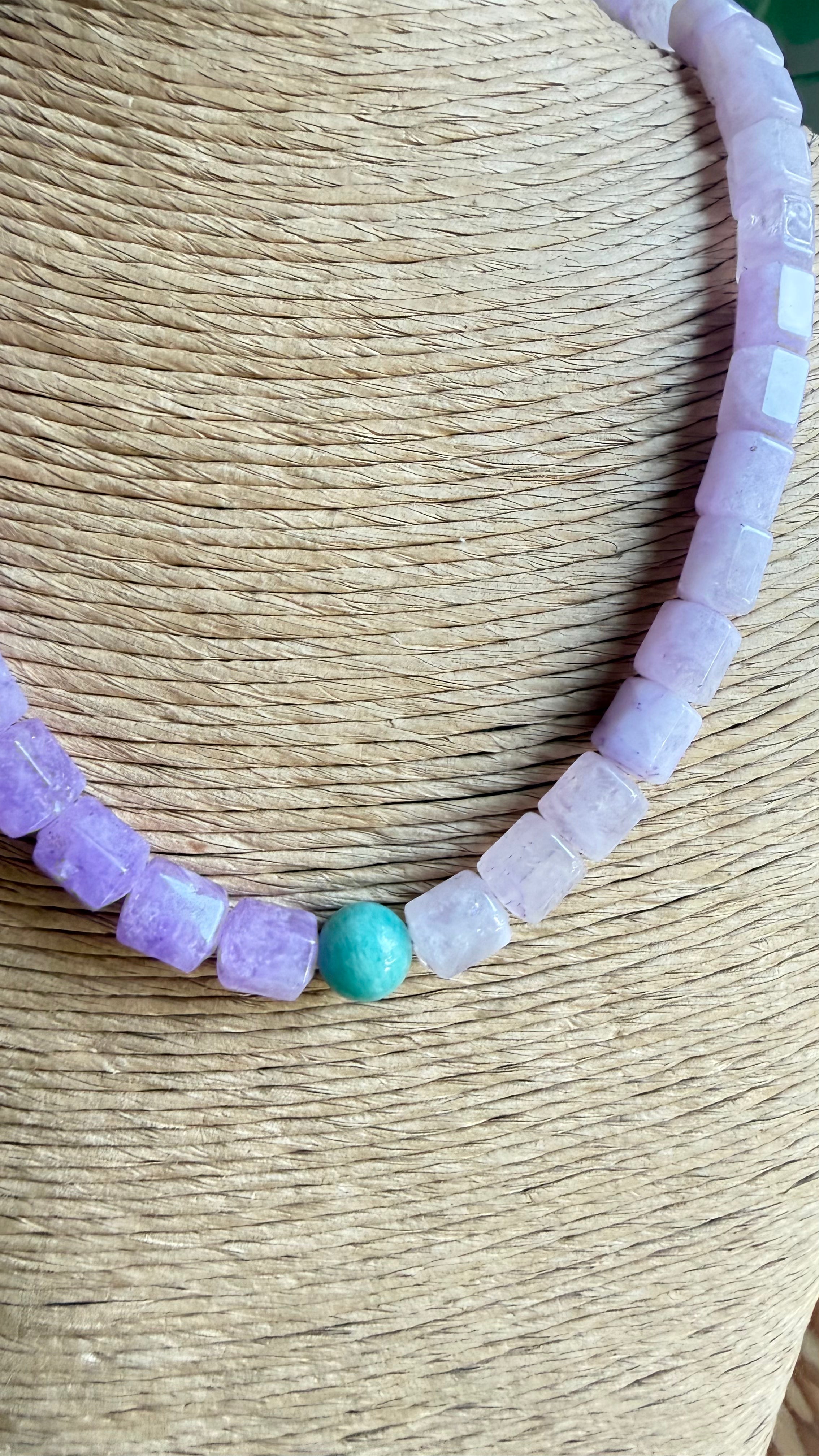 Fall Toned Gemstone Duo Necklace