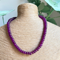 Dark Purple Beaded Necklace