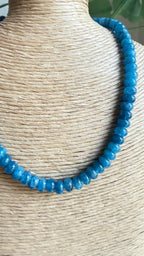 Dark Blue Beaded Necklace