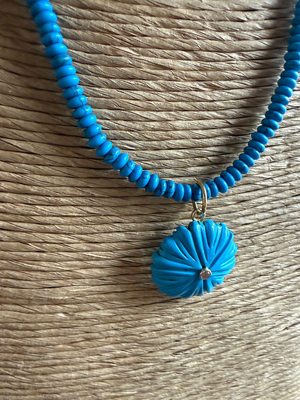 Turquoise Flower Necklace