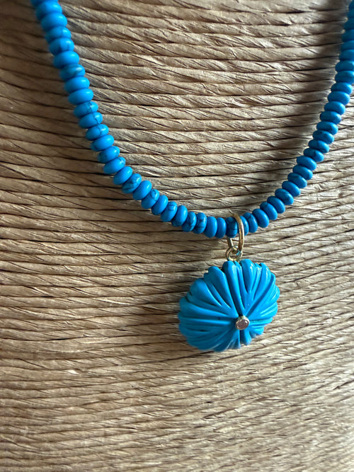 Turquoise Flower Necklace