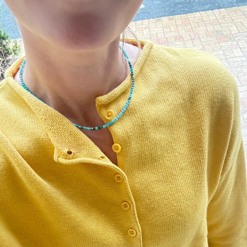 Petite Turquoise Beaded Necklace