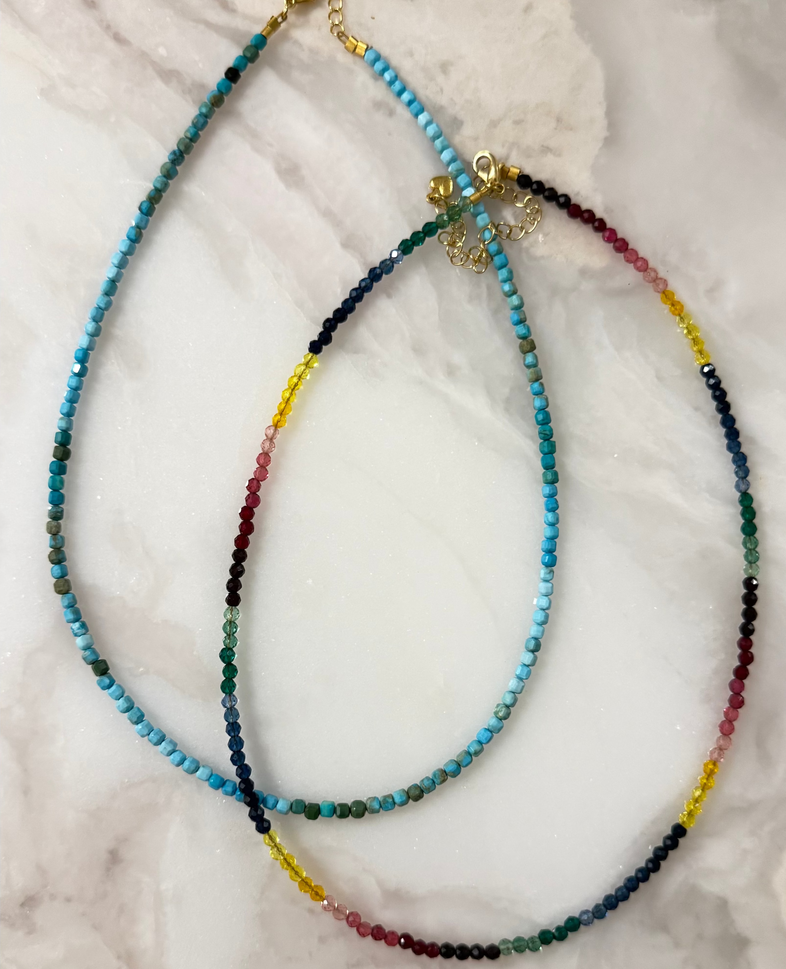 Petite Turquoise Beaded Necklace