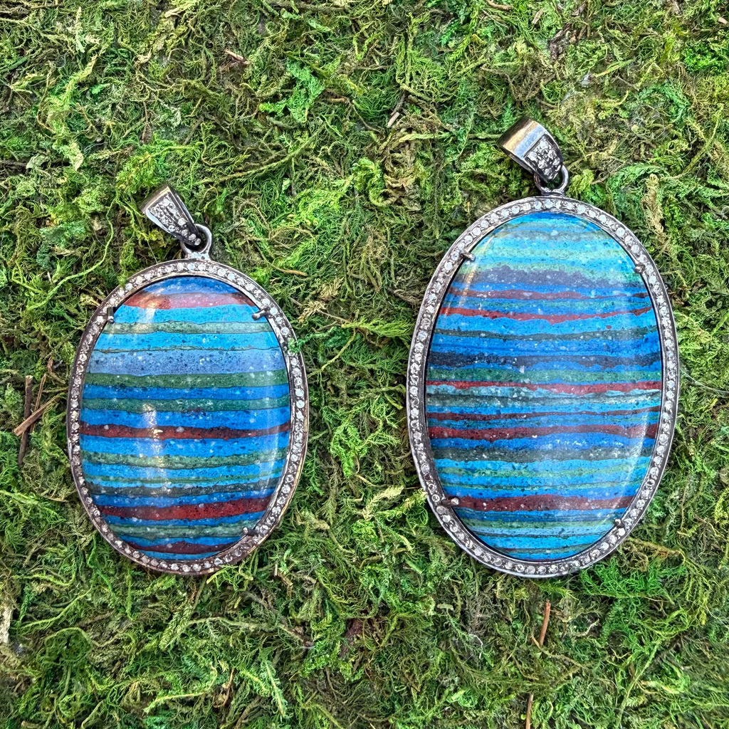 Rainbow Jasper Pendants