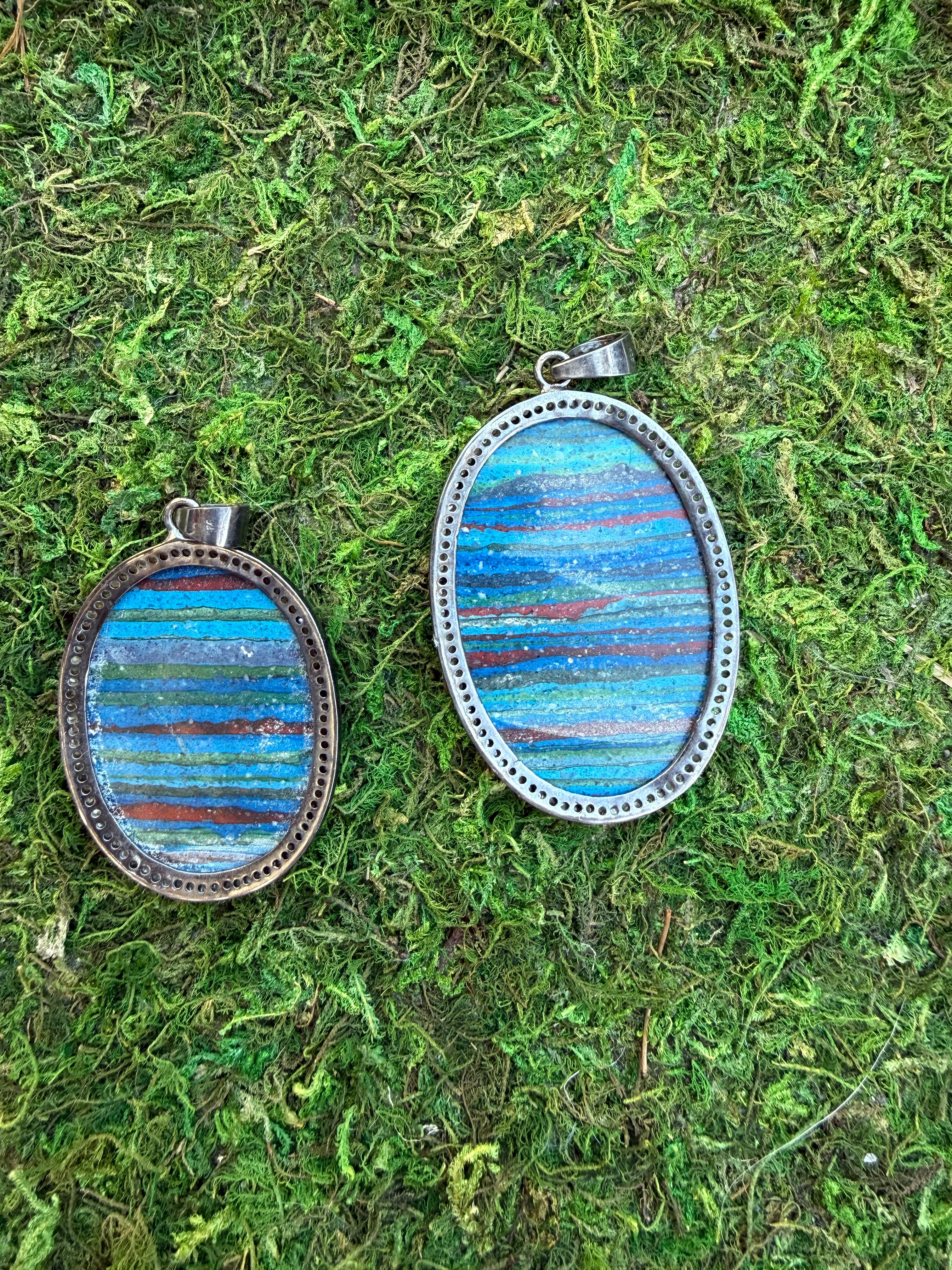 Rainbow Jasper Pendants
