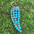 Turquoise & Black Diamond Pendant