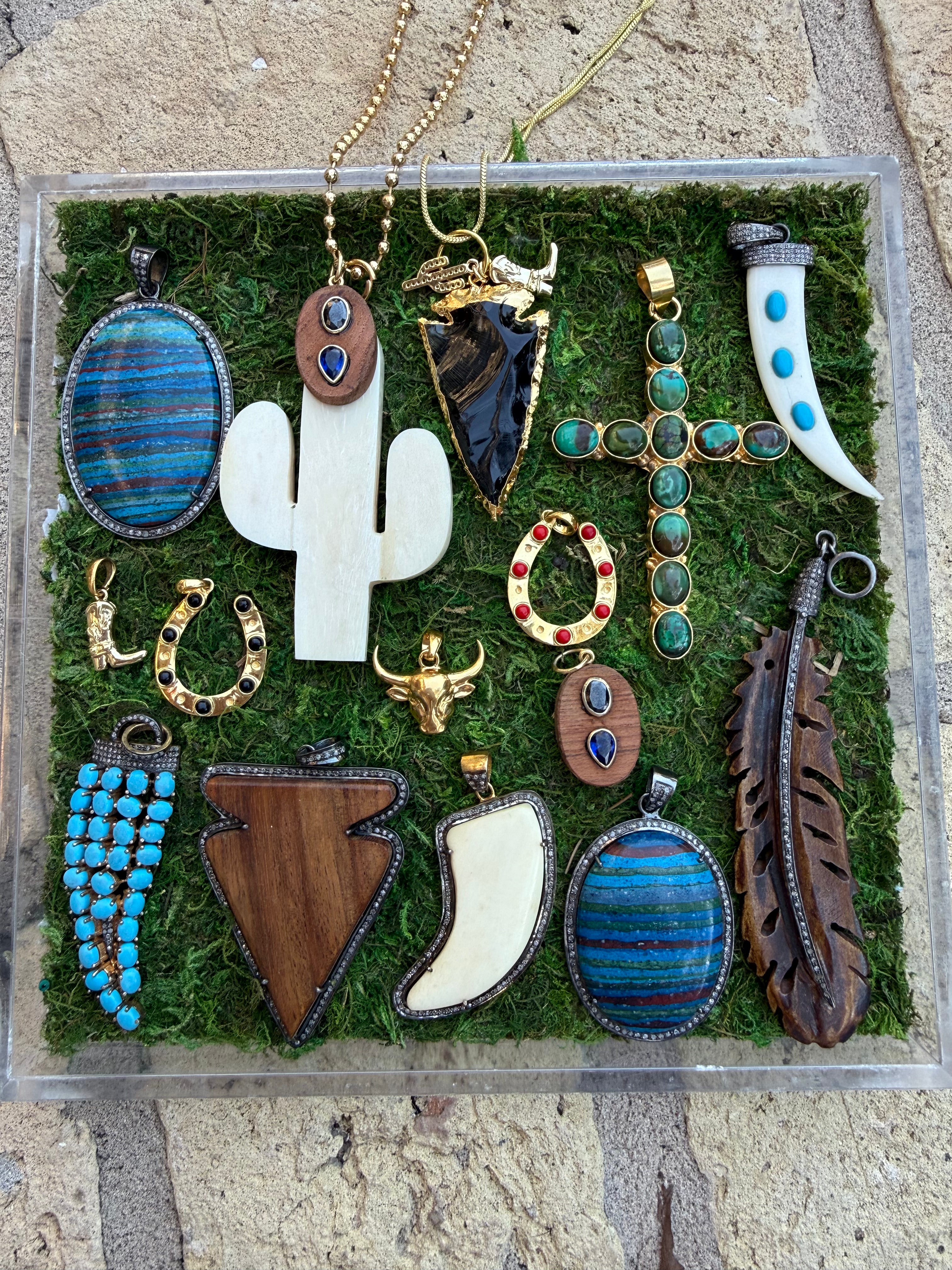 Turquoise Cross Pendant