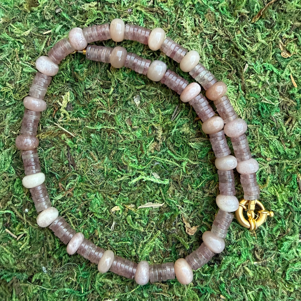 Browns Mixed Bead Necklace