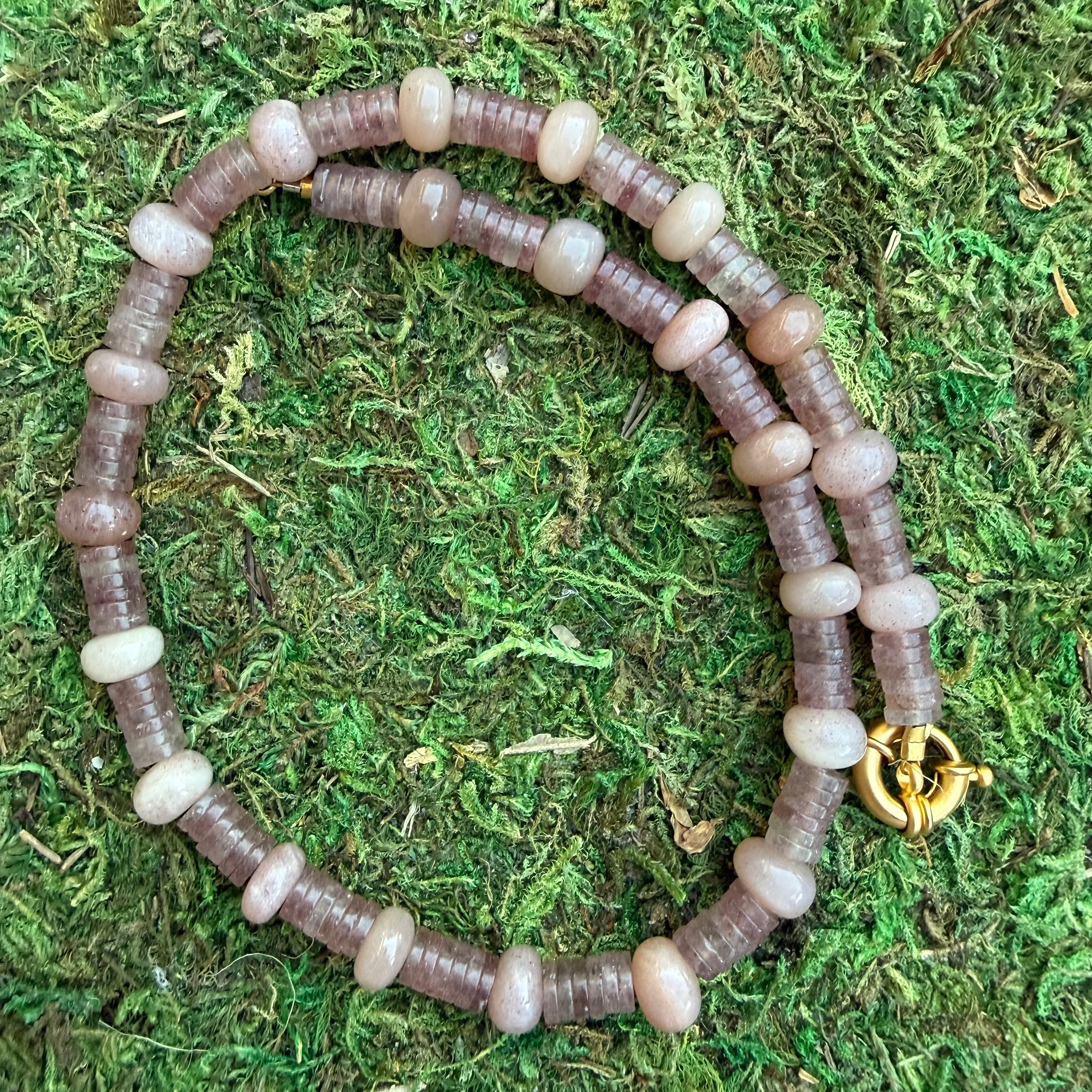Browns Mixed Bead Necklace