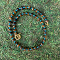 Turquoise & Tiger's Eye Spacer Beaded Necklace