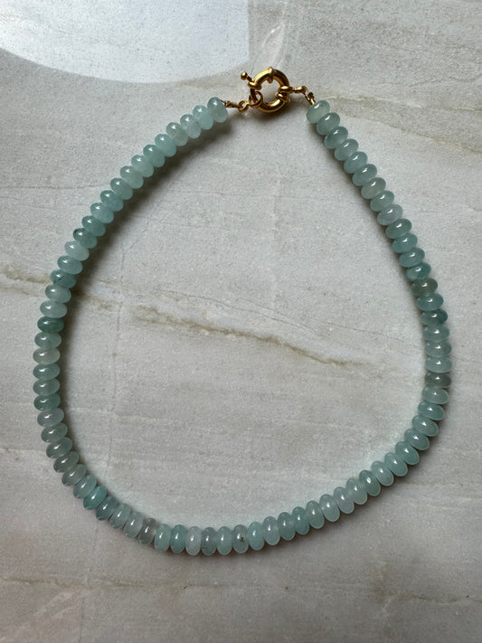 Light Blue Beaded Necklace