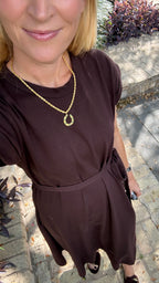 Horseshoe Rope Necklace