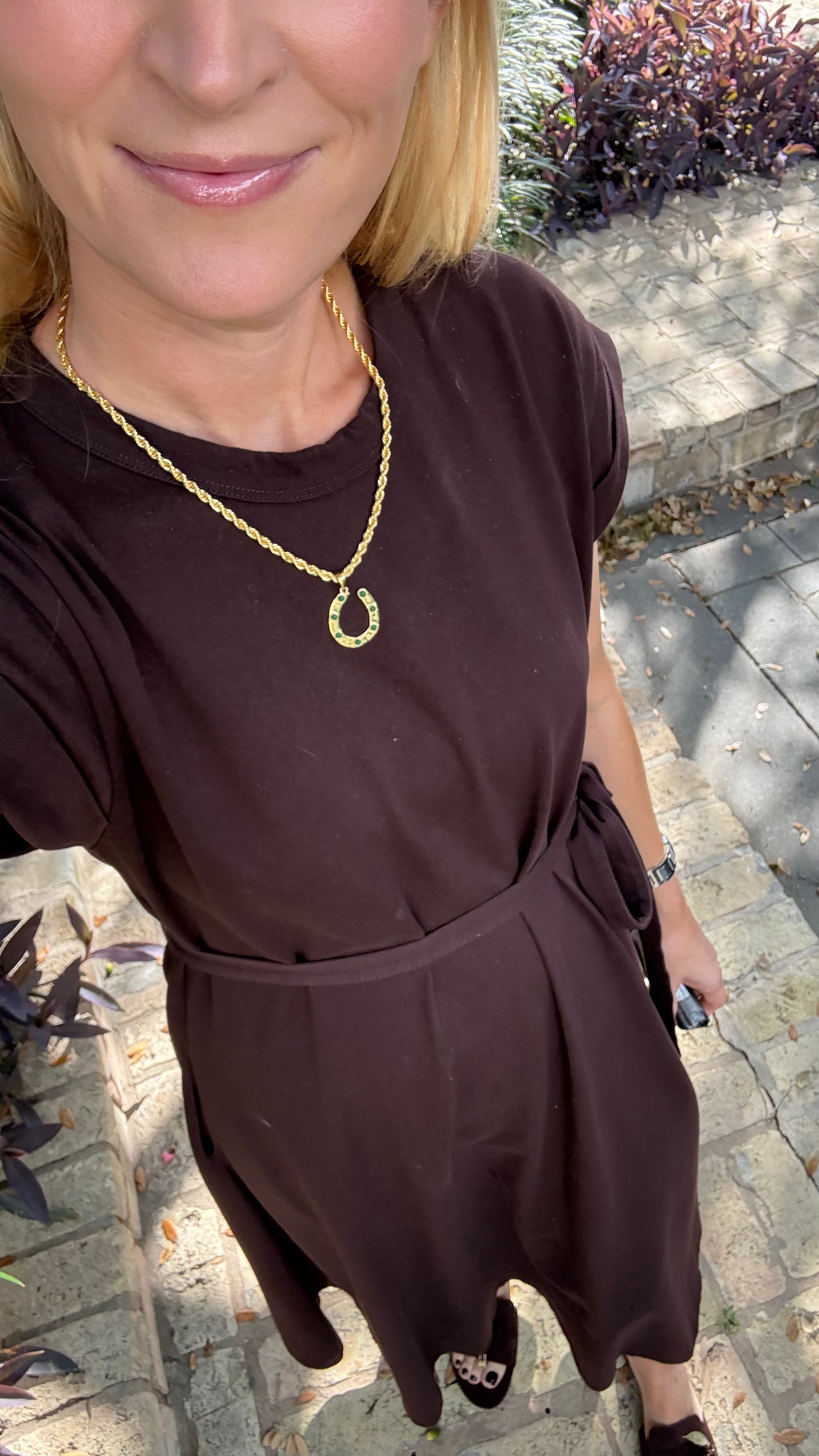 Horseshoe Rope Necklace