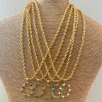 Horseshoe Rope Necklace
