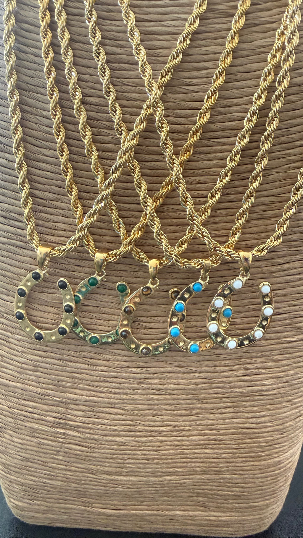 Horseshoe Rope Necklace