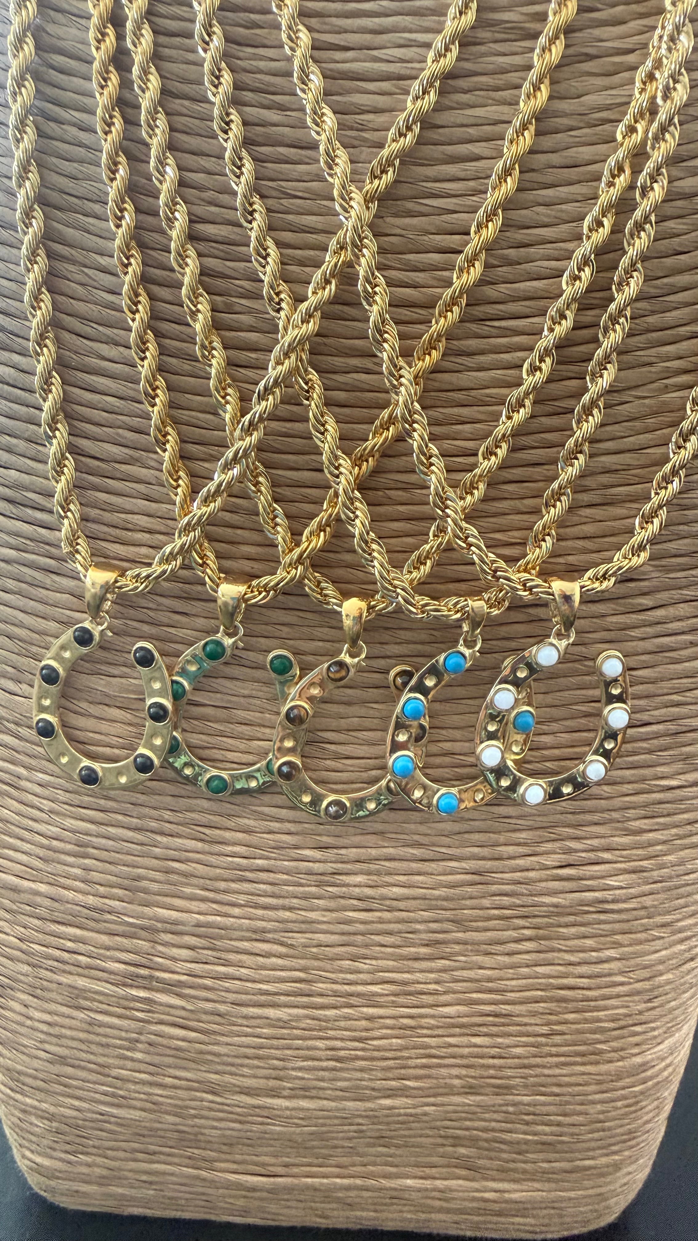 Horseshoe Rope Necklace