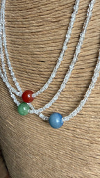 Suspended Ball Beaded Necklace