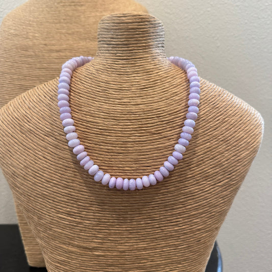 Purple Opal Beaded Necklace
