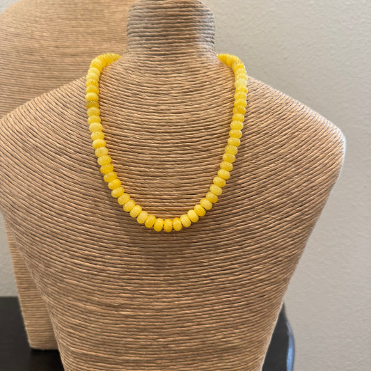 Yellow Beaded Necklace