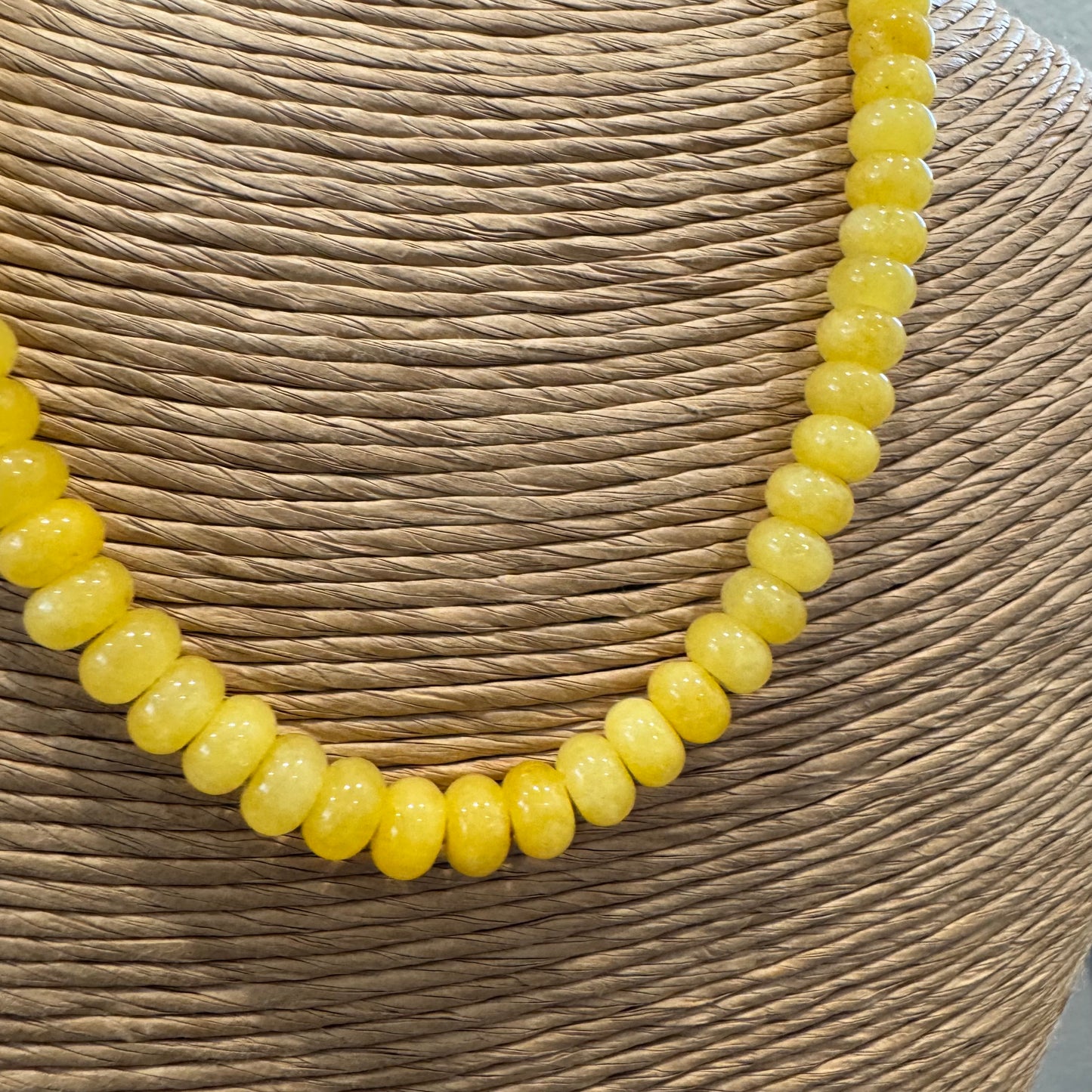 Yellow Beaded Necklace