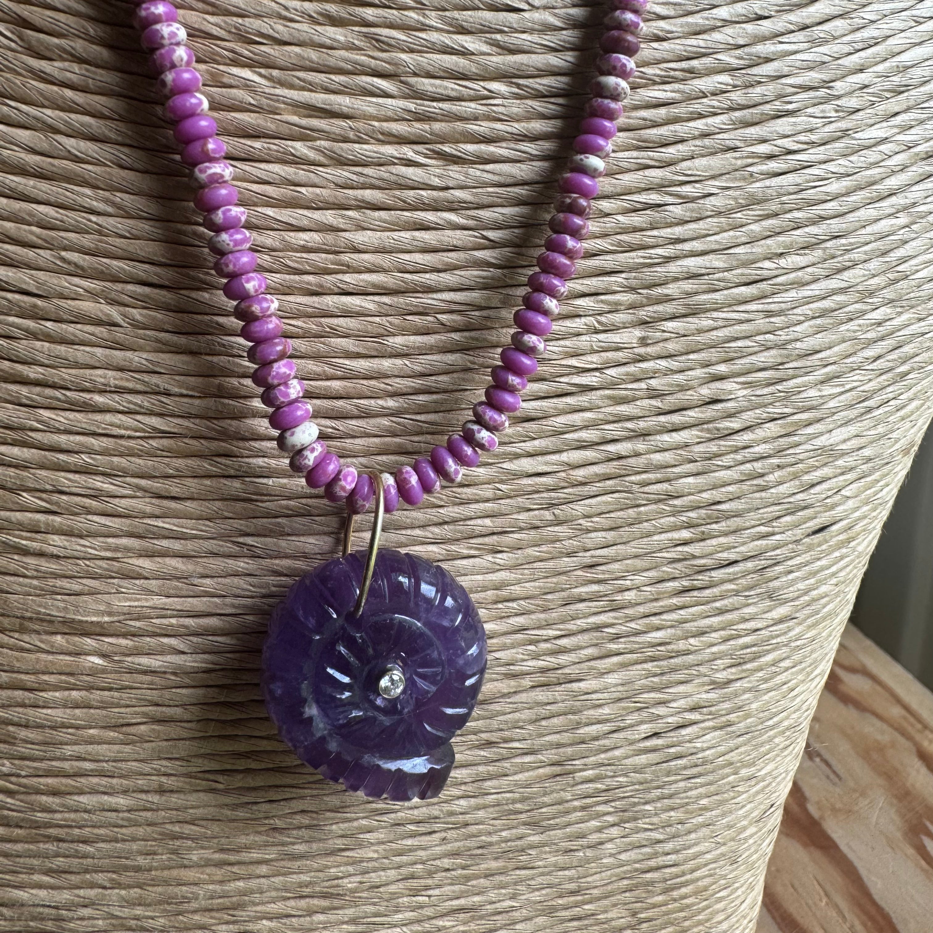 Purple Shell Necklace
