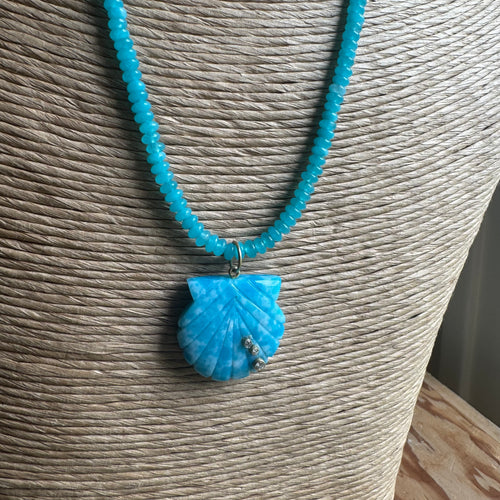 Blue Shell Necklace
