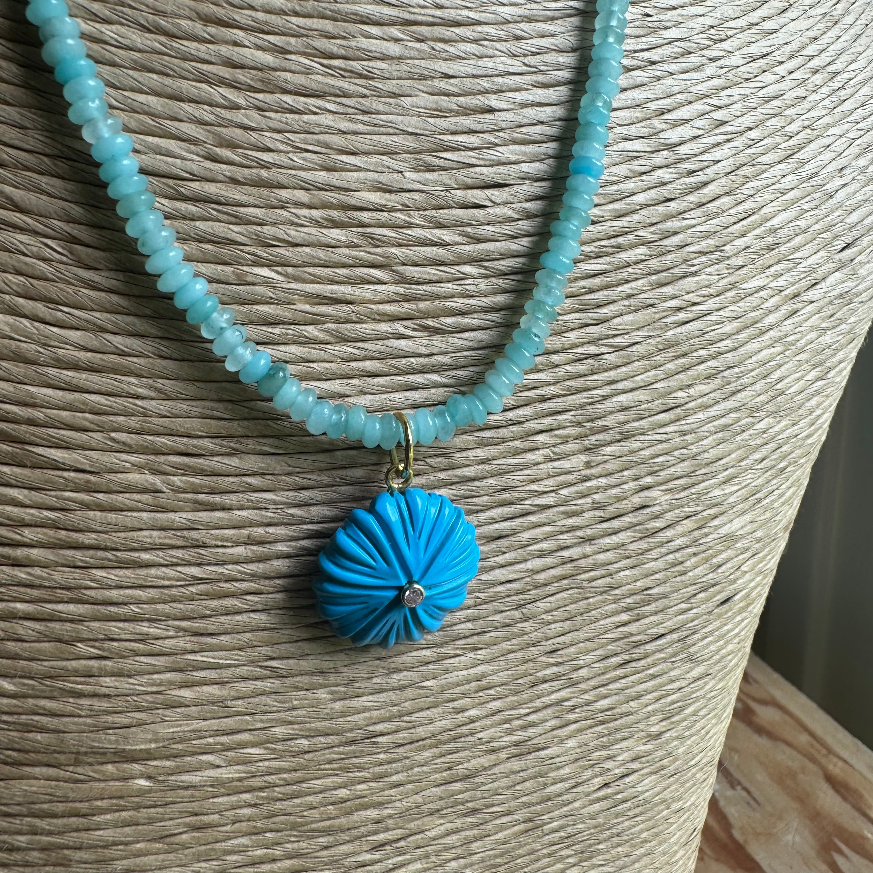 Blue Flower Necklace