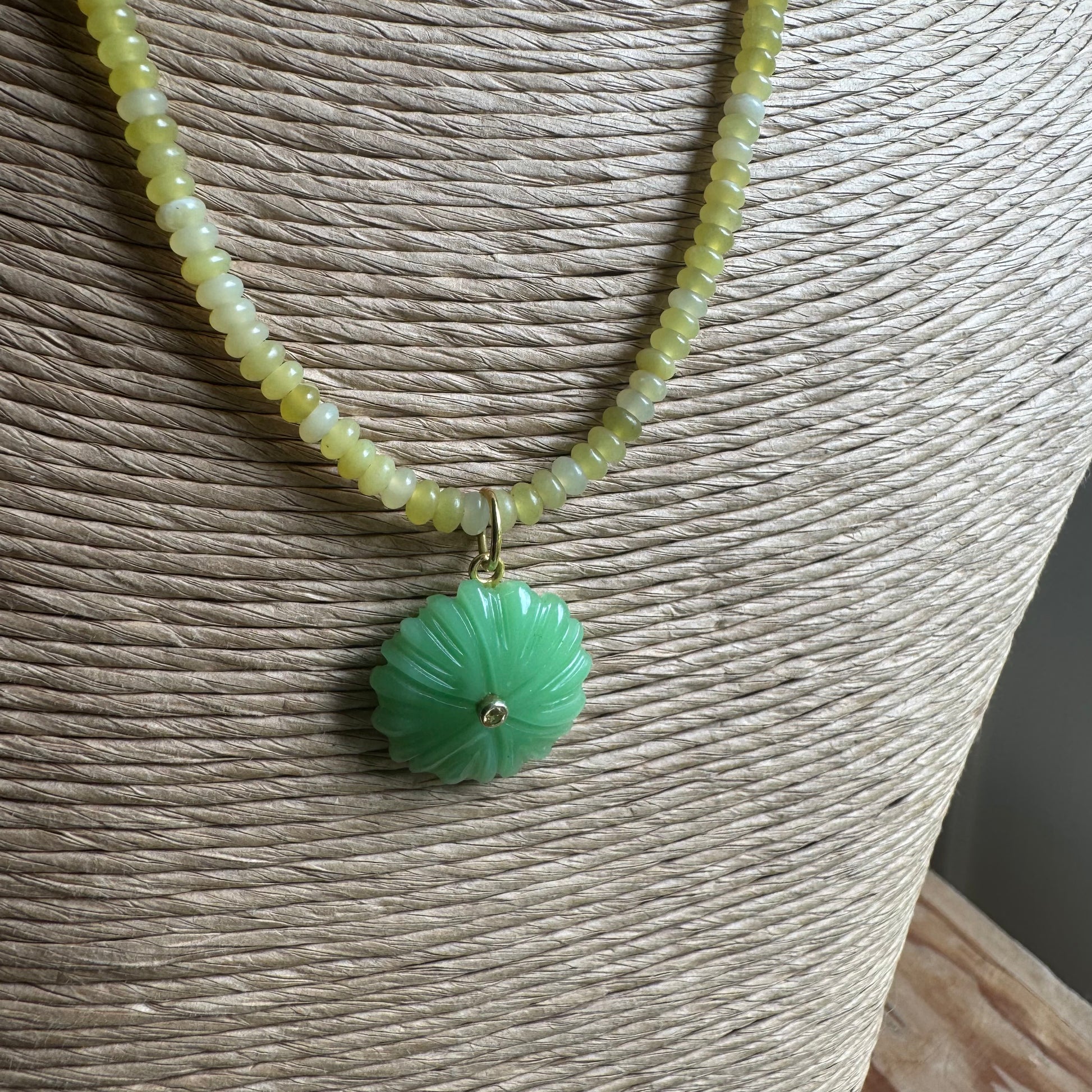 Green Flower Necklace