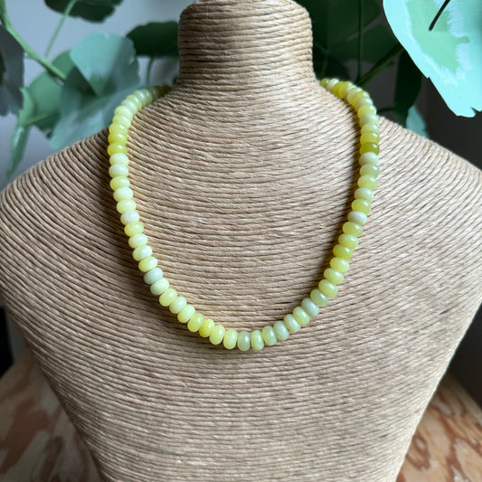 Chartreuse Beaded Necklace