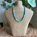 Sparkling Turquoise Beaded Necklace
